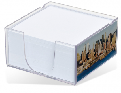 Acrylo Memo Block with Paper Refill - Medium (Full Colour Print)