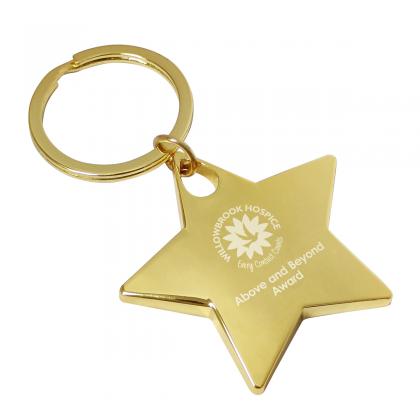 Star clearance shaped keyring