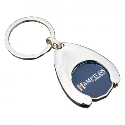 Wishbone Trolley Coin Keyring (Full Colour Print)