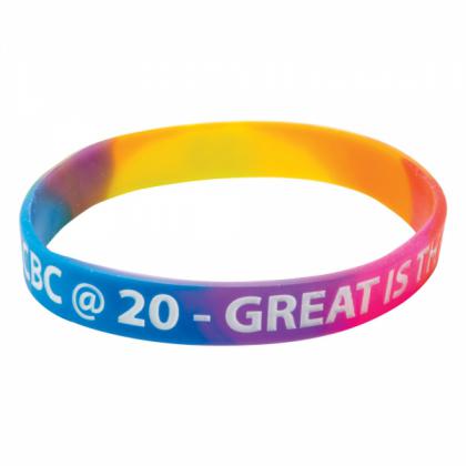 Silicone Wristband (Child: Multicoloured Material)