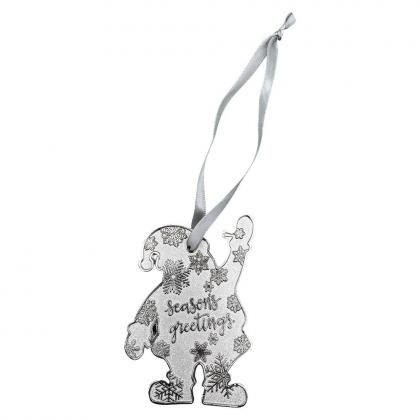 Santa Premium Zinc Alloy Tree Decoration (UK Stock)