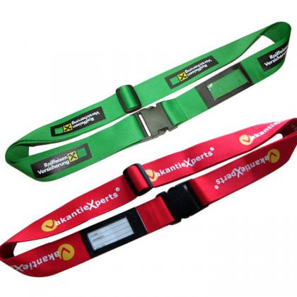 Luggage Strap with Address Tag