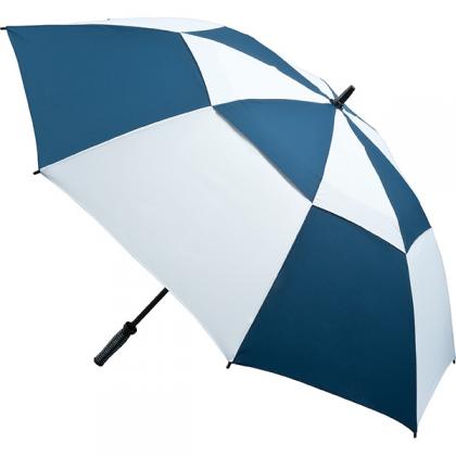 Vented Golf Umbrella (Navy & White)