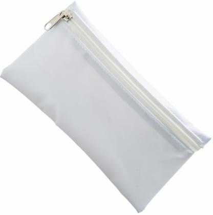 Nylon Pencil Case (All White)