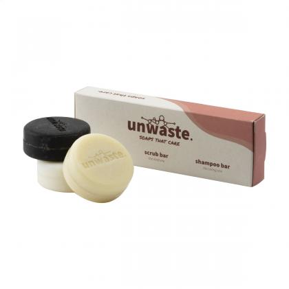 Unwaste Soap Set soap, scrub and shampoo