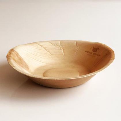 Medium Round Disposable Palm Leaf Bowl