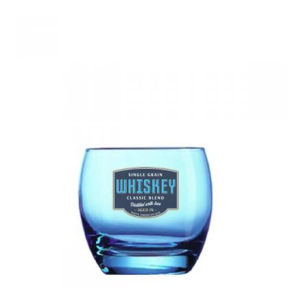 Salto Ice Blue Old Fashioned Glass Tumbler (320ml/11.3oz)