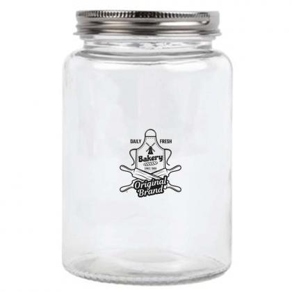 Vogue Glass Screw Top Dry Food Jar -550ml