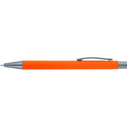 Ballpen with rubber finish (Orange)