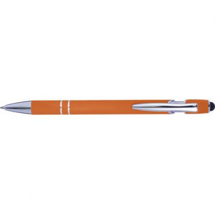 Ballpen with rubber finish (Orange)