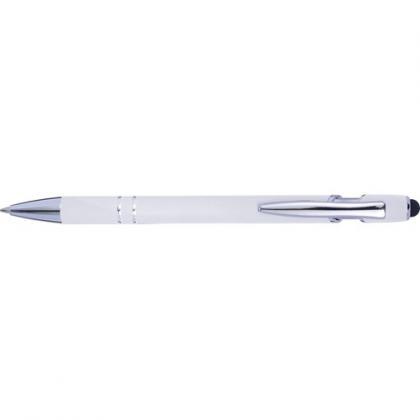 Ballpen with rubber finish (White)