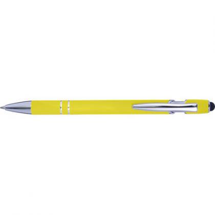 Ballpen with rubber finish (Yellow)