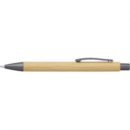 Bamboo and plastic ballpen