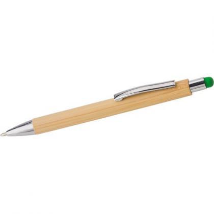 Bamboo and plastic ballpen (Lime)