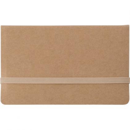 Card case with sticky tabs (Brown)