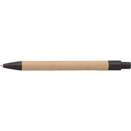 Cardboard and wheat straw ballpen (Black)