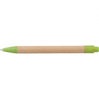 Cardboard and wheat straw ballpen (Light green)