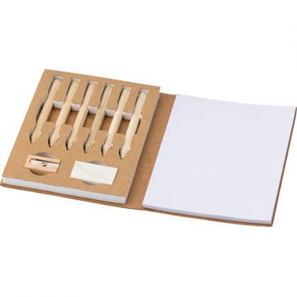 Cardboard colouring set