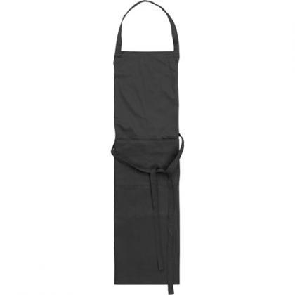 Cotton with polyester apron (Black)