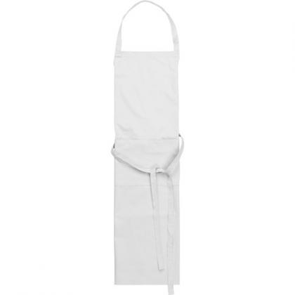 Cotton with polyester apron (White)