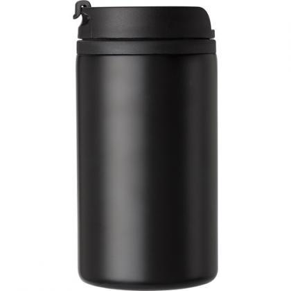 Double walled steel thermos cup (300ml) (Black)