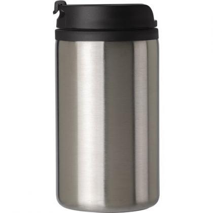 Double walled steel thermos cup (300ml) (Silver)