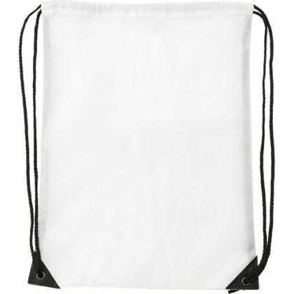 Drawstring backpack (White)