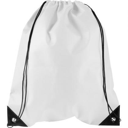 Drawstring backpack (White)