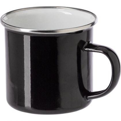 Enamel drinking mug (350ml) (Black)