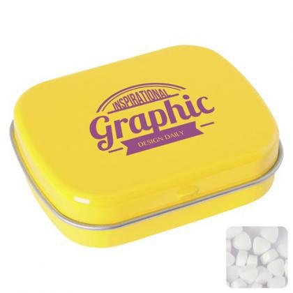 Flat tin with extra strong mints (Yellow)