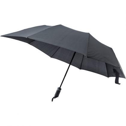 Foldable Pongee (190T) umbrella (Black)