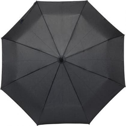 Foldable Pongee umbrella (Black)