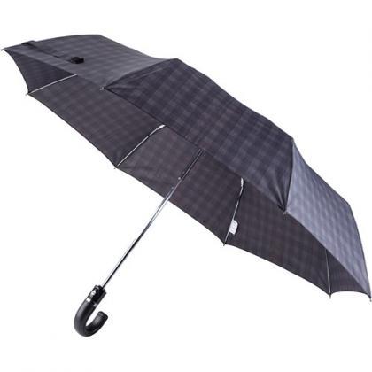 Foldable Pongee umbrella (Black)