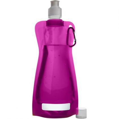 Foldable water bottle (420ml) (Pink)