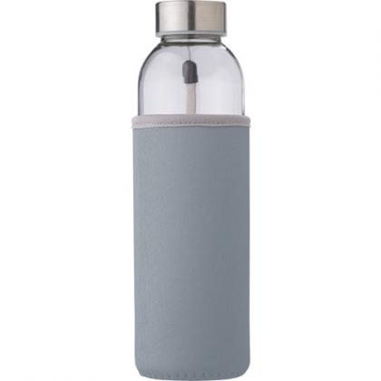 Glass bottle with sleeve (500ml)  (Grey)