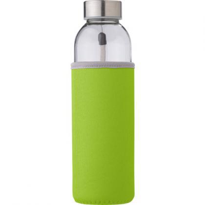 Glass bottle with sleeve (500ml)  (Lime)