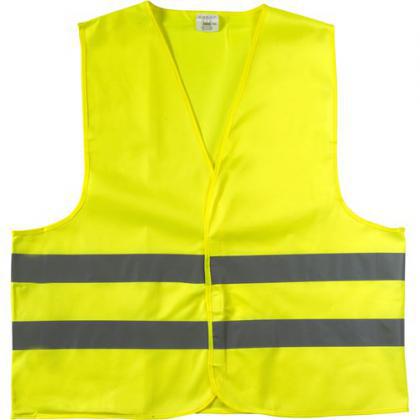 High visibility safety jacket polyester (150D)