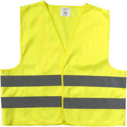 High visibility safety jacket polyester (75D)