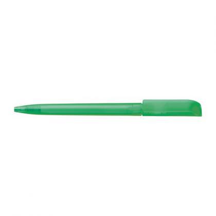 JAG Twist action frosted plastic ballpen (Light green)