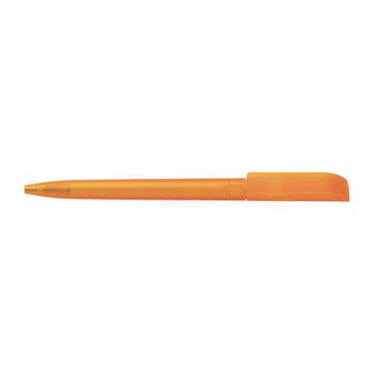 JAG Twist action frosted plastic ballpen (Orange)