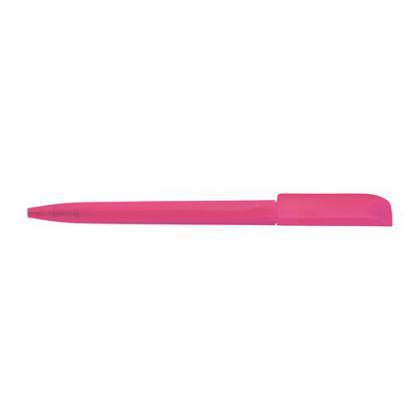 JAG Twist action frosted plastic ballpen (Pink)