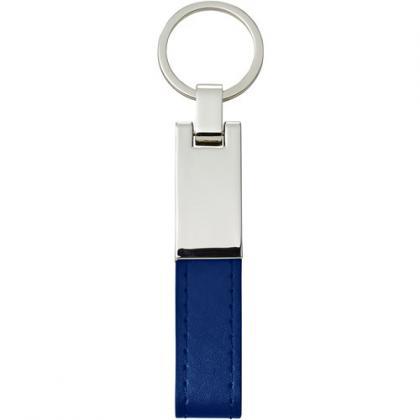 Key chain with PU loop (Cobalt blue)