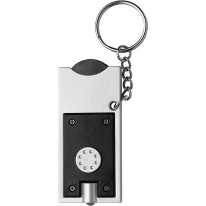 Key holder with coin (â‚¬0.50) (Black)