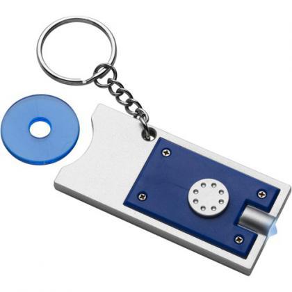 Key holder with coin (â‚¬0.50) (Blue)