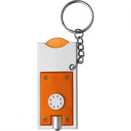 Key holder with coin (â‚¬0.50) (Orange)