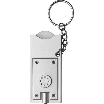 Key holder with coin (â‚¬0.50) (Silver)