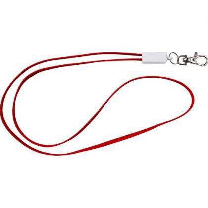 Lanyard and charging cable (Red)