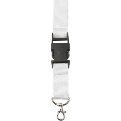 Lanyard and key holder (White)