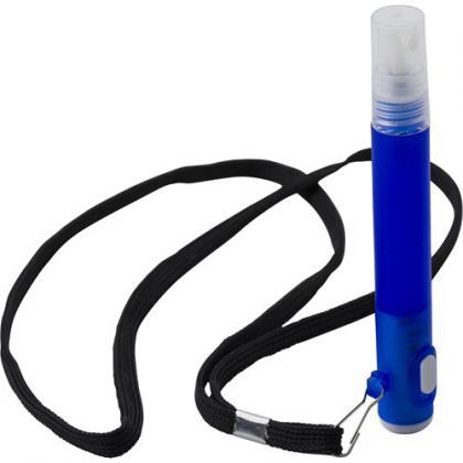 Lanyard with spray bottle and torch (Blue)