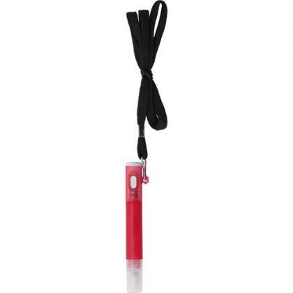 Lanyard with spray bottle and torch (Red)